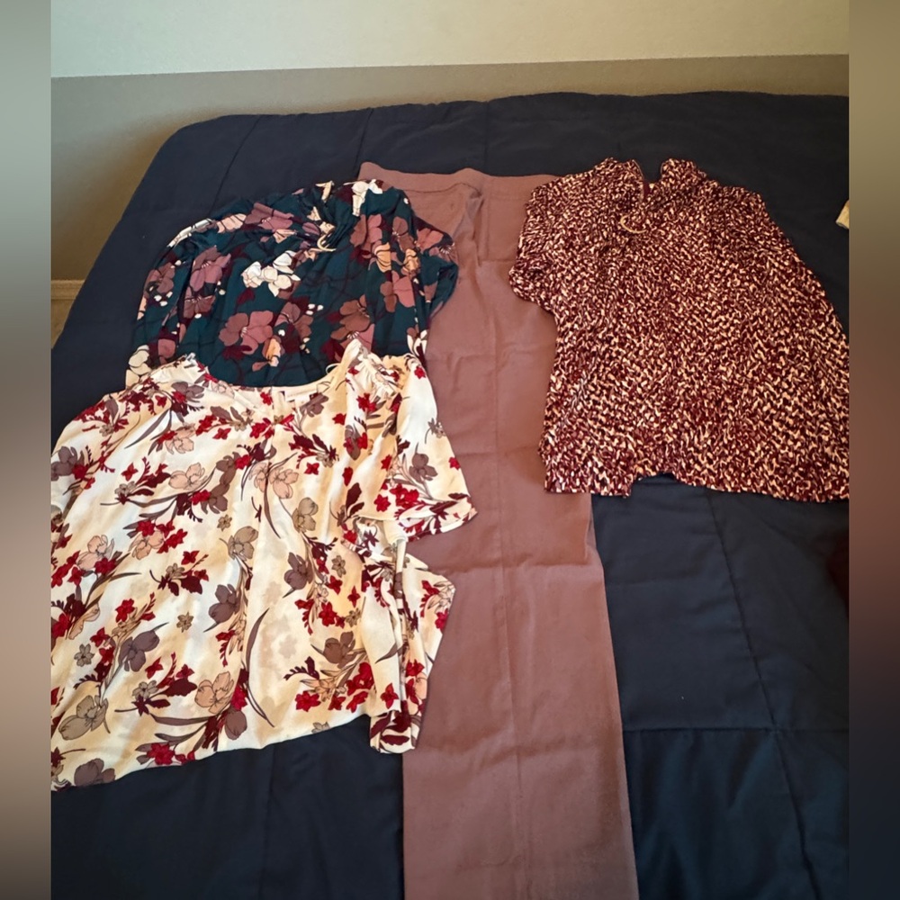 Floral and Patterned Women's Tops Set